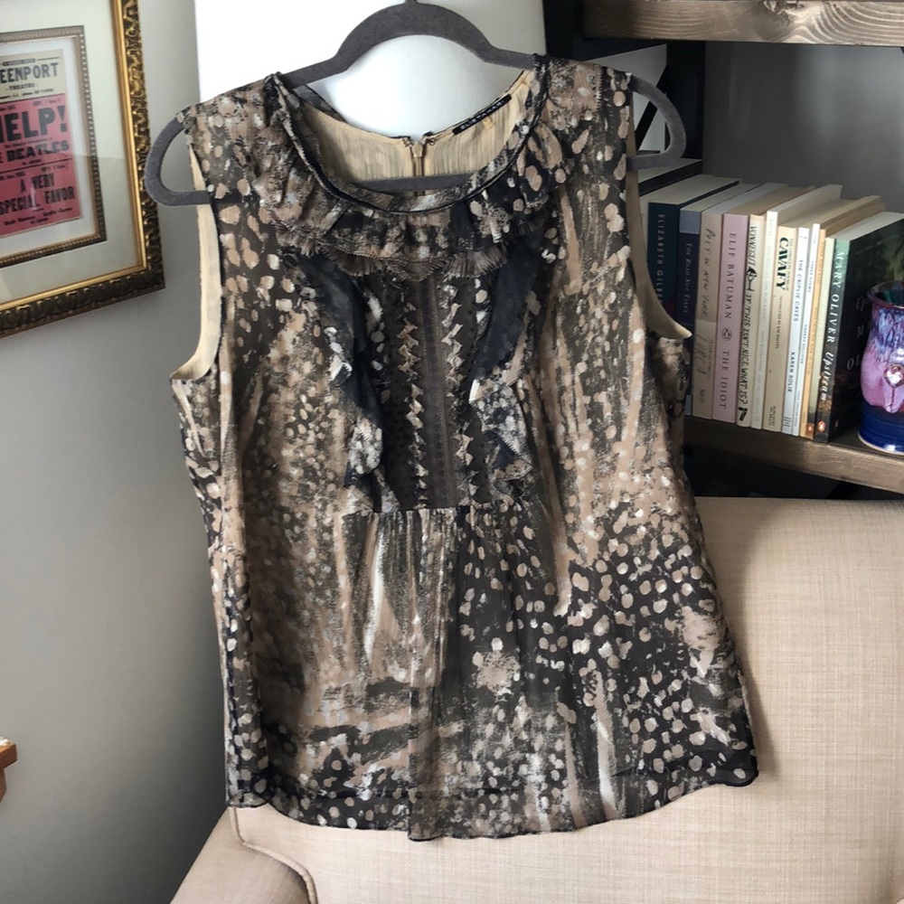 Elie Tahari 100% Silk Top